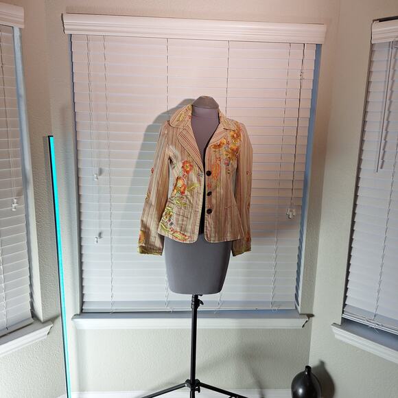 Johnny Was S Floral/embroidered Blazer - Picture 9 of 16